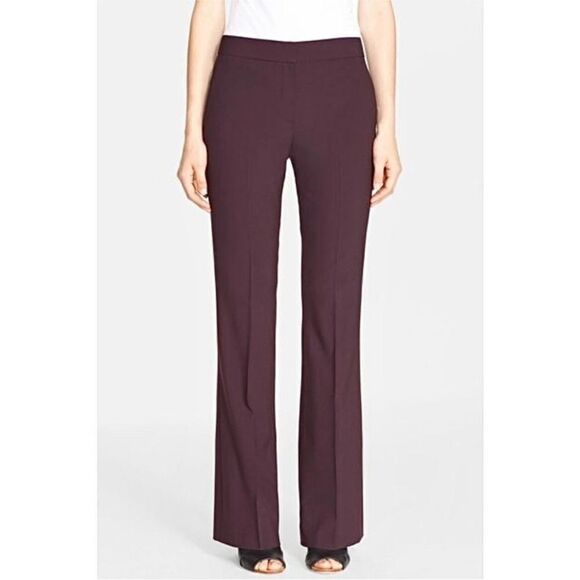 Theory Custom Max 2 Edition Relaxed Straight Pant Trousers in Stretch Wool - Picture 1 of 11